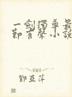 一剑独尊最新章节有声小说