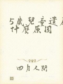 5岁儿童遗尿是什么原因