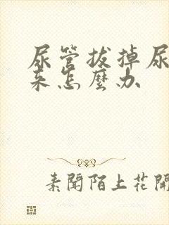 尿管拔掉尿不出来怎么办