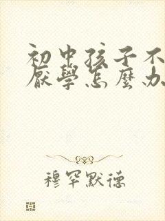 初中孩子不上学厌学怎么办