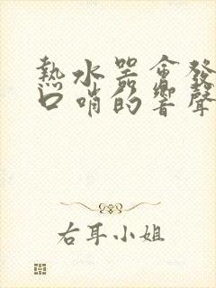 热水器会发出吹口哨的响声