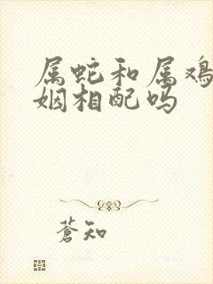 属蛇和属鸡的婚姻相配吗