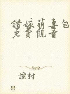 错嫁萌妻包甜的免费观看