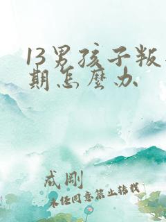 13男孩子叛逆期怎么办