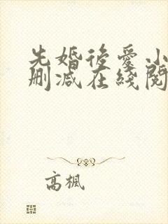 先婚后爱小说无删减在线阅读