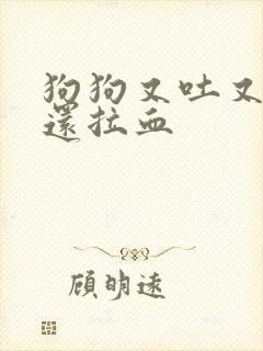 狗狗又吐又拉稀还拉血