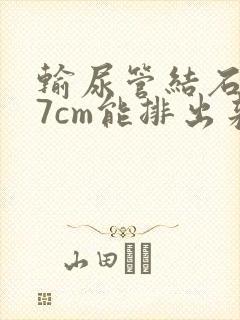 输尿管结石0.7cm能排出来吗