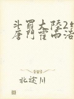 斗罗大陆2绝世唐门霍雨浩与王冬儿