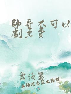 帅哥不可以电视剧免费