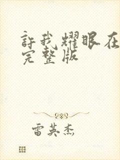 许我耀眼在线看完整版