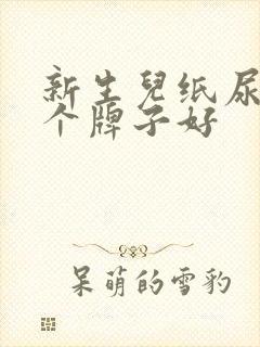 新生儿纸尿裤哪个牌子好