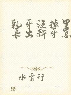 乳牙没掉里面又长出新牙怎么办