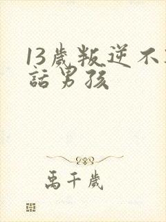 13岁叛逆不听话男孩