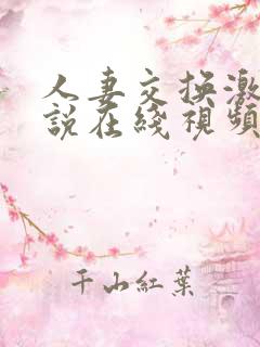 人妻交换激情小说在线视频