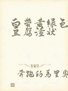 白带黄绿色还有豆腐渣状