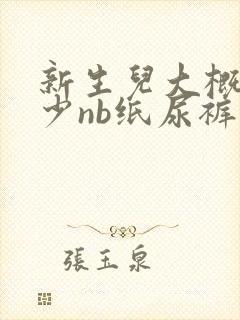 新生儿大概用多少nb纸尿裤