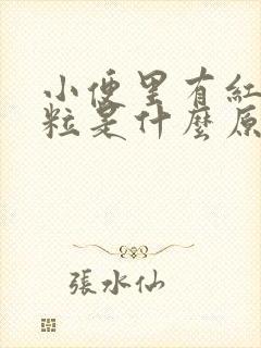 小便里有红色颗粒是什么原因