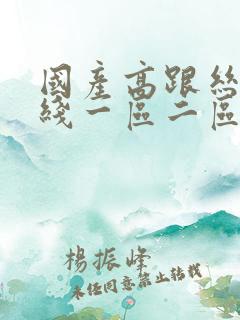 国产高跟丝袜在线一区二区