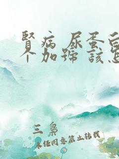 肾病 尿蛋白3个加号 该怎么办