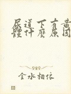 尿道下有黄色液体什么原因