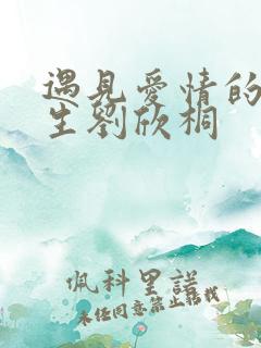 遇见爱情的利先生刘欣桐