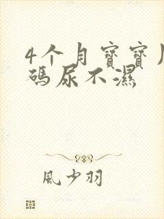 4个月宝宝用s码尿不湿