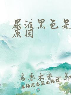 尿液黑色是什么原因