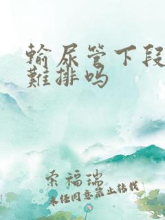 输尿管下段结石难排吗