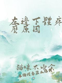 左边下体疼是什么原因