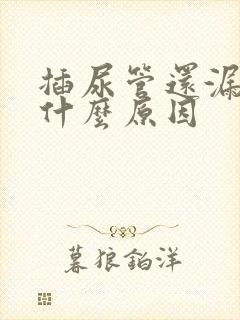 插尿管还漏尿是什么原因