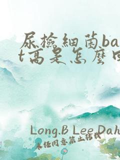 尿检细菌bact高是怎么回事