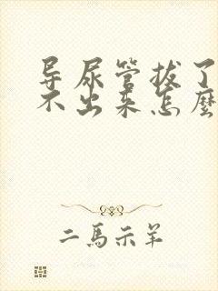 导尿管拔了后尿不出来怎么办