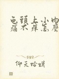 龟头上小肉粒不痛不痒怎么治