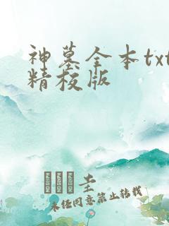 神墓全本txt精校版
