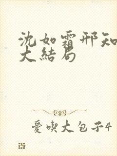 沈如霜邢知衍的大结局