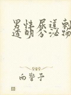 男性尿道刺痛有透明分泌物