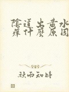 阴道出黄水有点痒什么原因