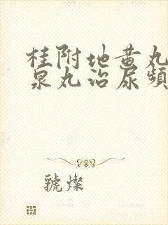 桂附地黄丸和缩泉丸治尿频