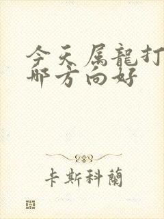 今天属龙打牌坐哪方向好