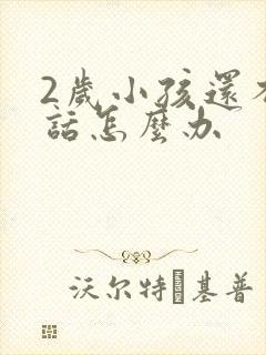 2岁小孩还不说话怎么办