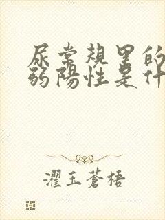 尿常规里的隐血弱阳性是什么意思