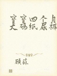 宝宝四个月穿多大码纸尿裤