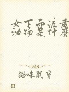 女下面流黄色分泌物是什么原因