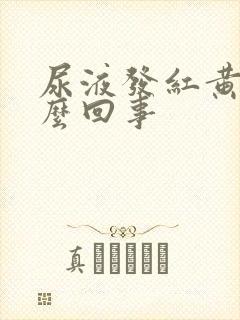 尿液发红黄是怎么回事