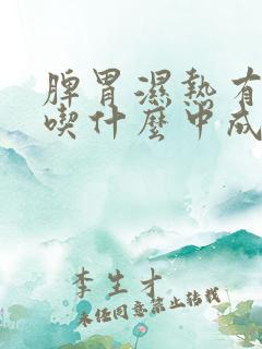 脾胃湿热有口臭吃什么中成药