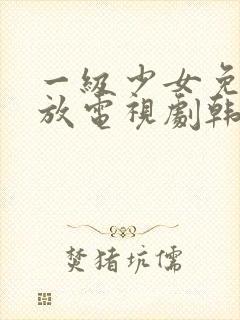 一级少女免费播放电视剧韩剧