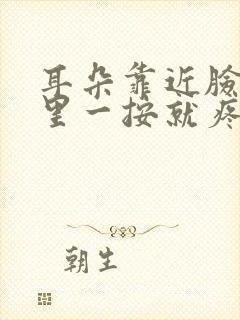 耳朵靠近脸颊那里一按就疼