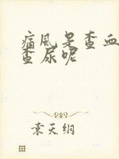 痛风是查血还是查尿呢