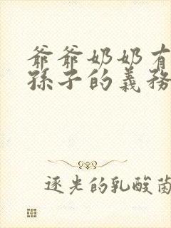 爷爷奶奶有抚养孙子的义务吗