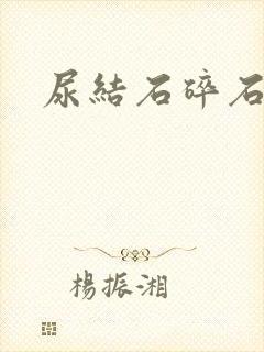 尿结石碎石治疗